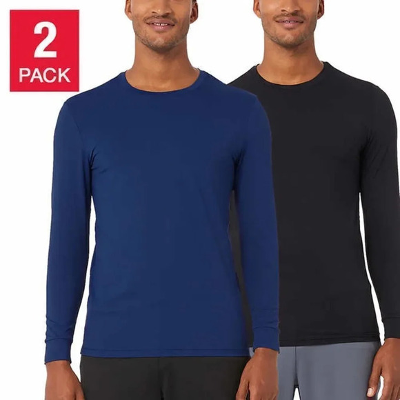 😍32 Degrees Men's Air Mesh Long Sleeve Tee, 2-pack XL - Picture 2 of 4